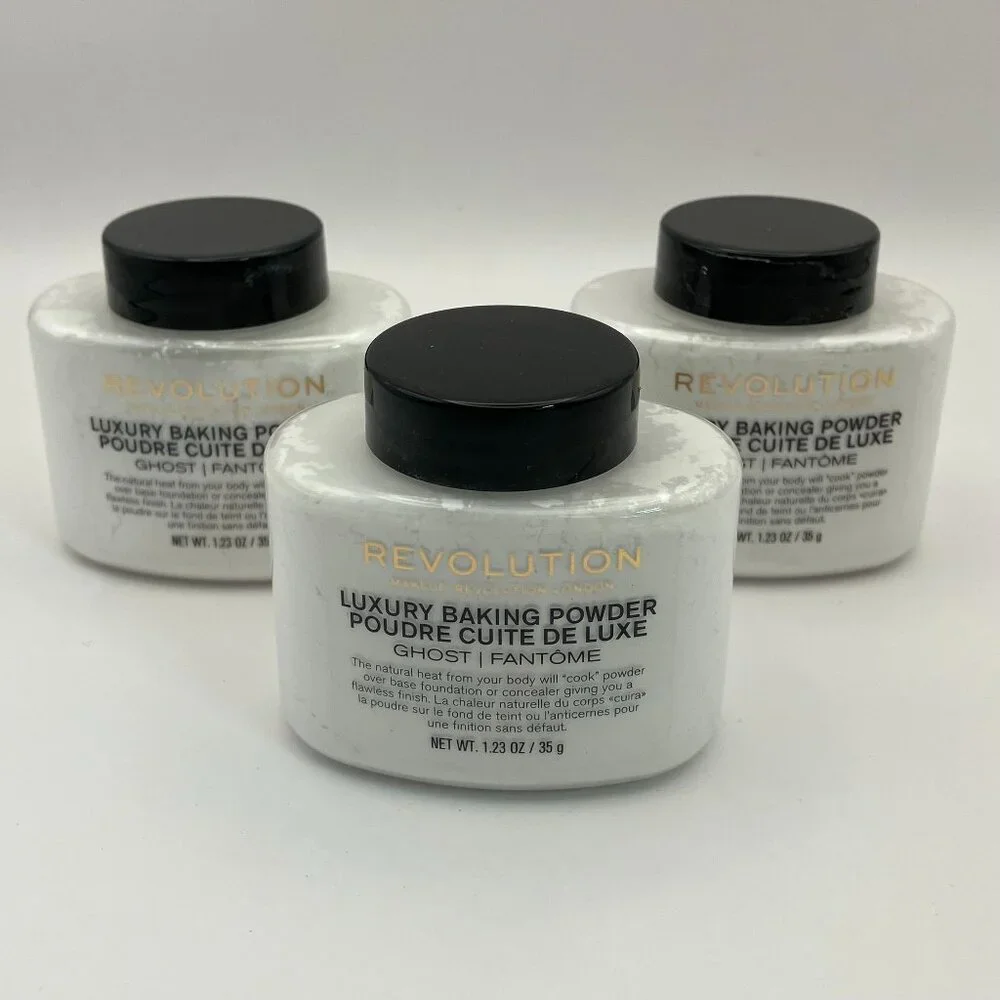 Makeup Revolution Ghost Fantome Luxury Baking Powder 1.23 oz Pack Of 3 Pieces